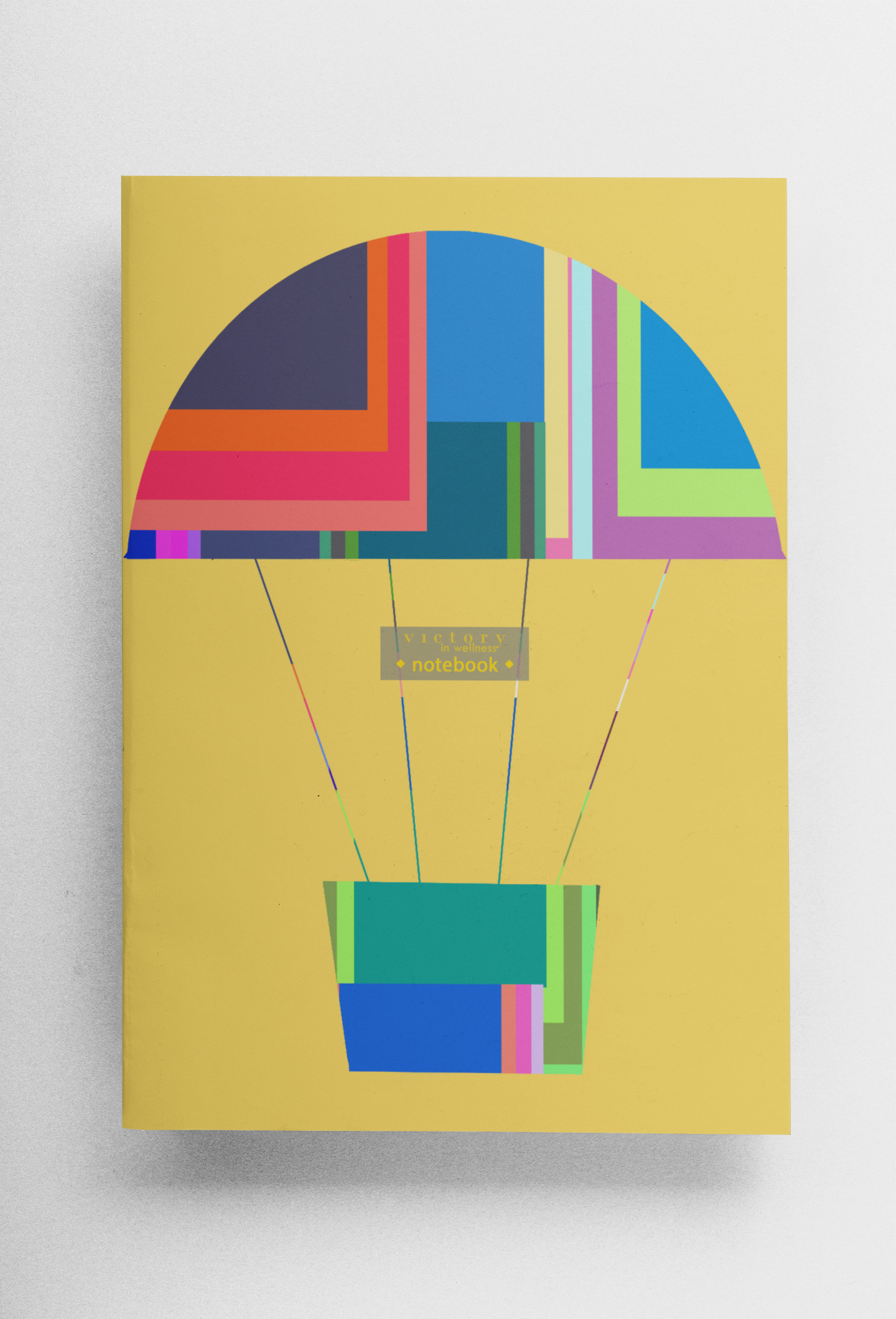 Travel Notebooks for Kids, Set of 3 A6 Size Journals, Safe (Anchor), Hot Air Balloon, Fly With Me! Pink Yellow Green Notebooks | by Victory In Wellness